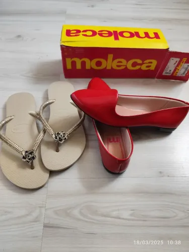 Sandália e sapatilha 38/39. Originais. Hoje disponível