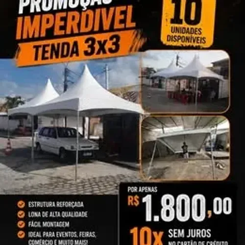 TENDA CHAPÉU DE BRUXA NOVA