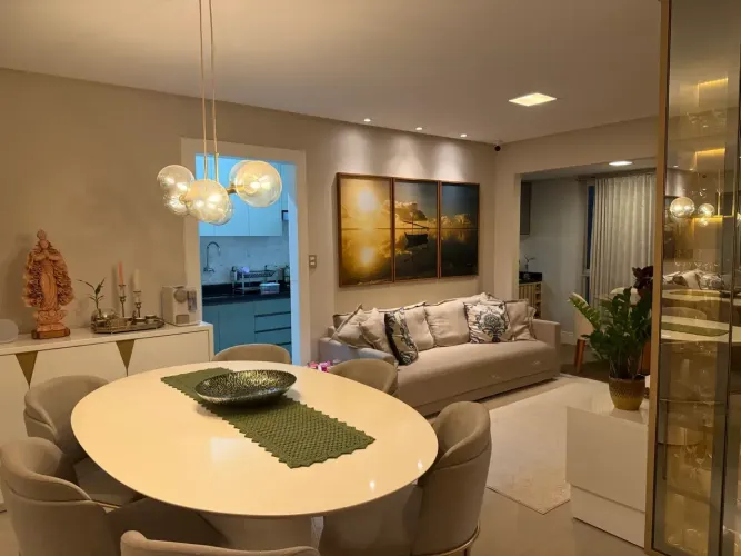 Vendo lindo apartamento com 2 suítes e 2 vagas de garagem em Alphaville 1. Nada a fazer !!
