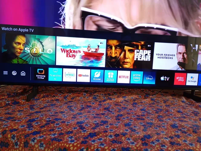 Tv Samsung 55 polegadas smart pequena bola tela