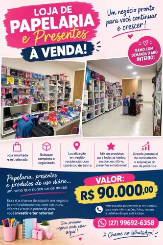 Passo Linda Loja de Papelaria