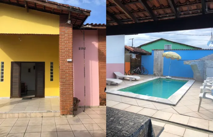 Casa com piscina em Itanhaém - Refúgio Amarelo