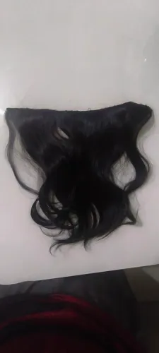 Vendo cabelo brasileiro na técnica de ponto americano 123 gramas 35 centímetros 