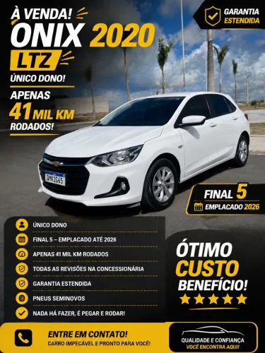 Chevrolet Onix Hatch LTZ 1.0 12V TB Flex Aut. 5P 2020