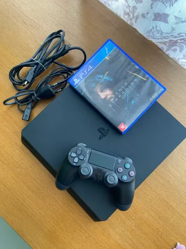 VENDO PS4 SLIM 500GB + 1 JOGO FISICO + 1 CONTROLE