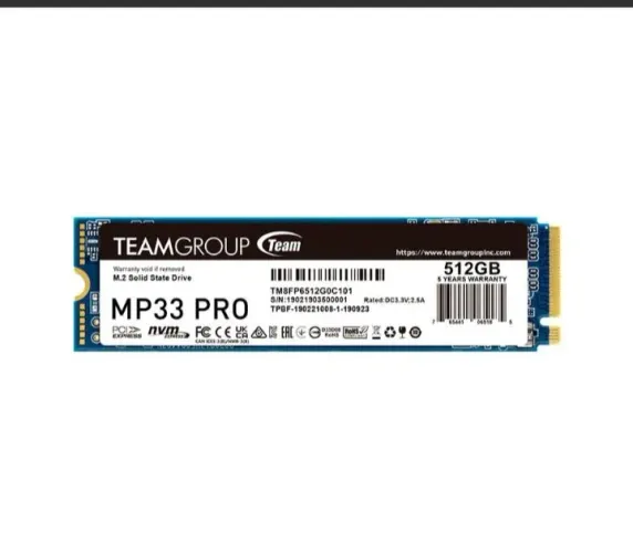 SSD Team Group MP33 Pro, 512GB. 