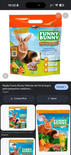 Ração funny bunny