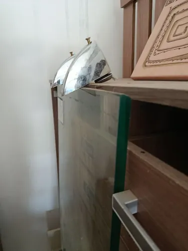 Escrivaninha em vidro