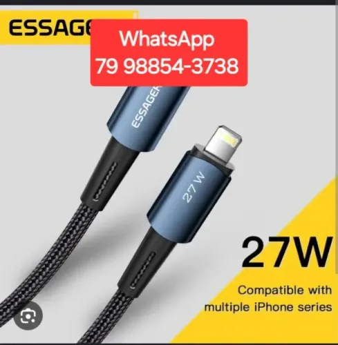 Cabo De Iphone Carregador Original - Tipo type C xiaomi samsung motorola + USB C turbo 
