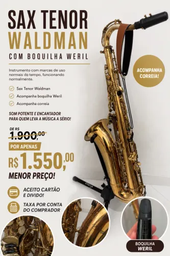 Sax Tenor Waldeman - Saxofone Tenor