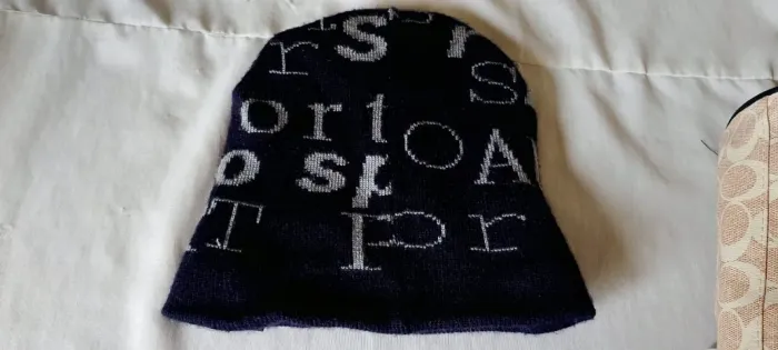 Gorro touca de lã masculina cor preta