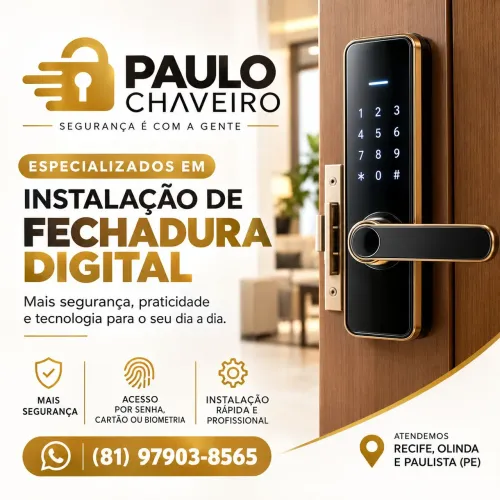 Chaveiro 24 horas fechadura digital