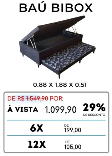 BOX BAU SOLTEIRO COM AUXILIAR
