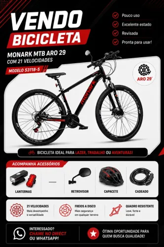 Bicicleta seminova 
