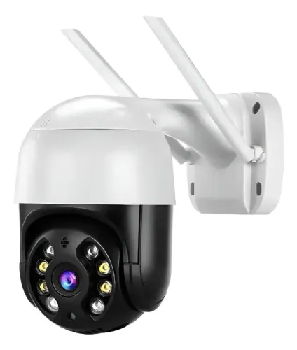Câmera de Segurança Ip A8 App Icsee Full Hd Wifi 360 Branco/Preto G.Eye