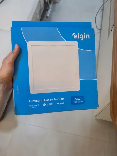 Lampada paflon elgin de embutir 24W