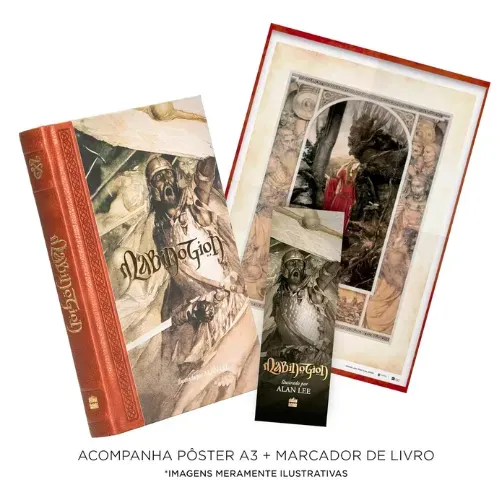 Mabinogion + Card + Pôster - ilustrados por Alan Lee