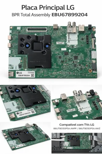 Placa Principal LG Mainboard BPR Total Assembly EBU67899204 - Original para TV LG 86UT8050