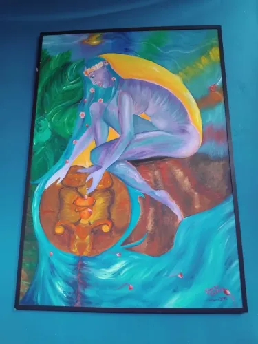 Quadro mural óleo sobre tela