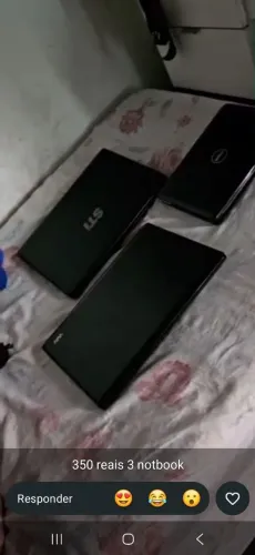 3 notebook para retirada de peças