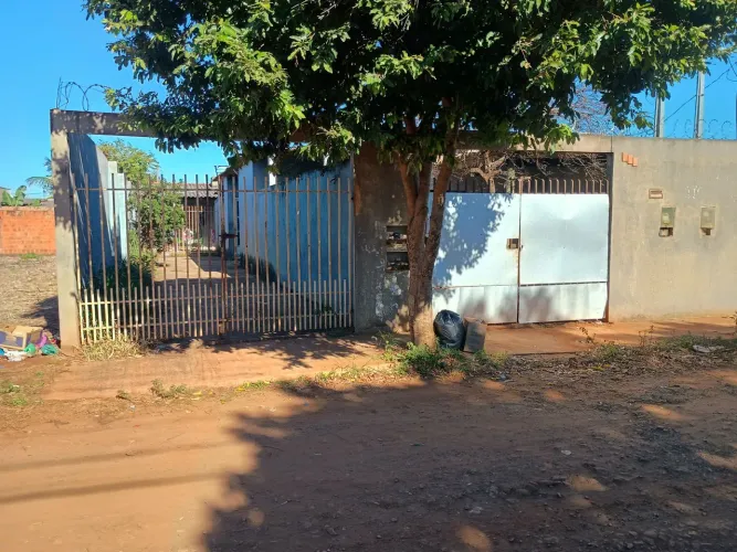 Casa pequena no girassóis