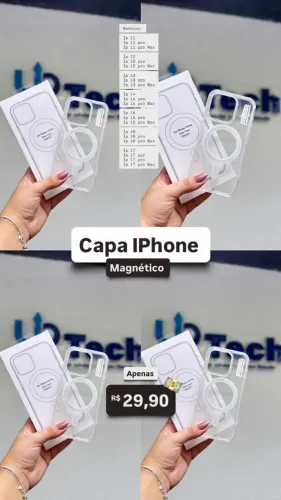 ? Capa MagSafe Transparente para iPhone!