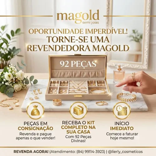 Revendedora magold semi joias