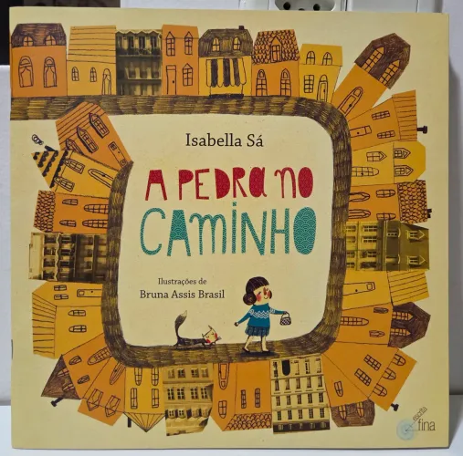 Livro 'A pedra no caminho' em excelente estado de conservação
