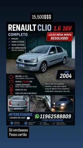 Renault Clio Sed. Hi-flex/exp.hi-flex 1.6 16V 4P 2005