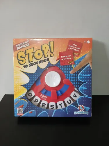 Stop Eletrônico Tecla Letras Com temporizador 10 Segundos Jogo Infantil