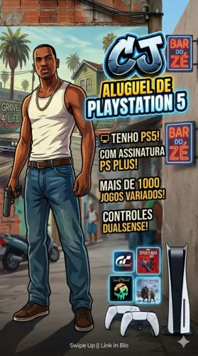 Aluguel de PS5