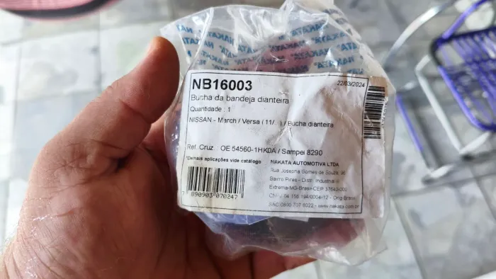 Bucha da bandeja dianteira novo