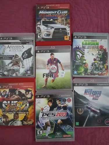 Kit 7 jogos de ps3 Mídia Física original 