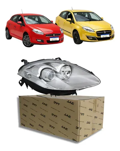 Farol Eletrico Fiat Bravo 2011 A 2016 Direito Lado Carona Direito/passageiro