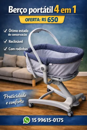Berço portátil 4 em 1