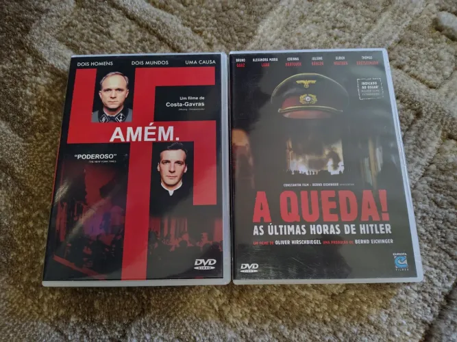 DVDs A Queda (Bruno Ganz) + Amém (Costa-Gravas)