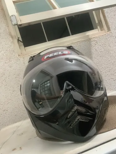 CAPACETE PEELS MIRAGE PRETO BRILHANTE - TAM 58