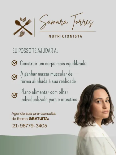 Nutricionista Especialista em Saúde Intestinal e Emagrecimento.