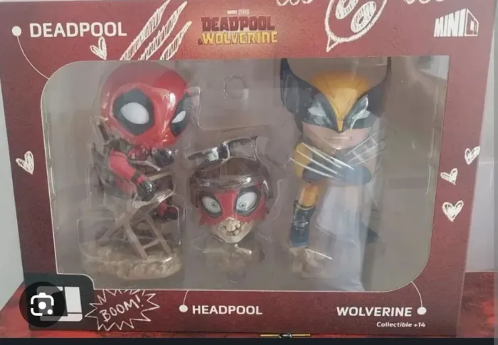 Wolverine e Deadpool e Headpool Minico Iron studios ccxp exclusive