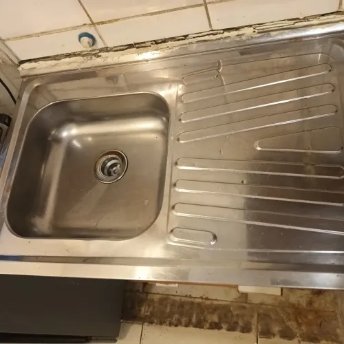 Pia inox reforçado para cozinha