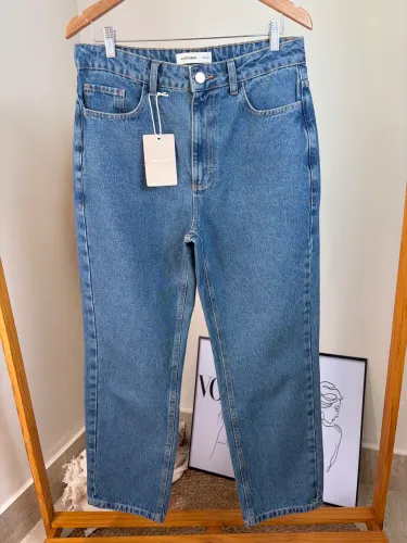 Calça jeans reta azul médio Hering 40 (na etiqueta)