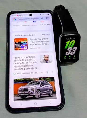 A55 5G Samsung Galaxy & Relógio Fit 3 Samsung 