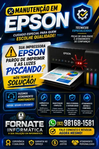 Impressora Epson Luz piscando ?