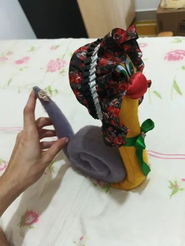 Caracol artesanal Feltro