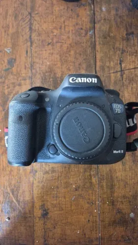Câmera Canon 7D Mark II com lentes