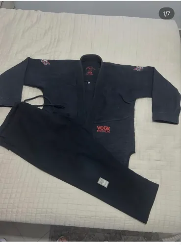 Kimono e calca vouk preto Brooklyn a1 preto jiu jitsu lutas