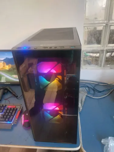 Cpu - Pc Gamer i5 9400 Placa Asus Ssd 240 + Hd 1Tb Ram 16Gb Rx 580 8gb Zerada