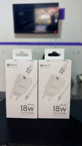 CARREGADOR PREMIUM LIGHTNING HREBOS 18W