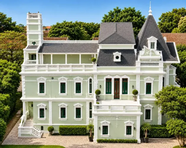 Mansão Casa Tipo um  Castelo  francês -  No Alto da Boa vista  -   Com 46.000mts