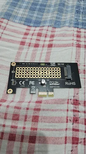 Placa SSD NVME PCIE X4 SS + Extensor PCIE X4